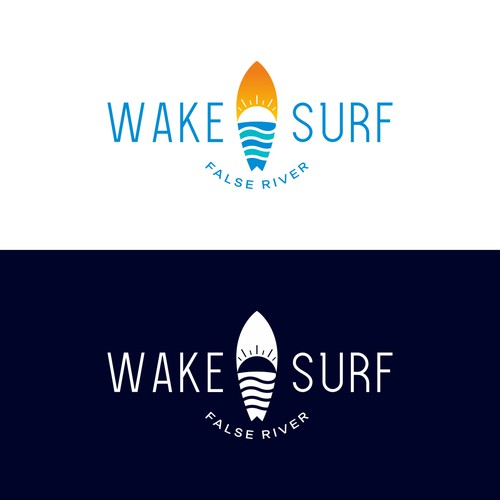 Edgy/sophisticated wake surf logo for a female/male group of wake surfers that embody a luxury life. Nothing predictable Design by Monk Brand Design