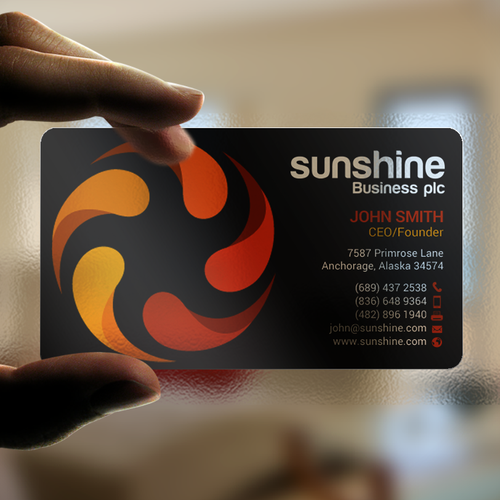 Sunshine | Business card contest