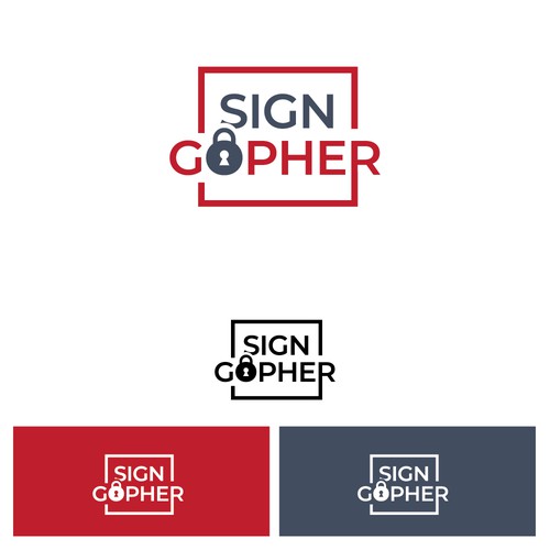 Sign Gopher Logo Design by Web Hub Solution