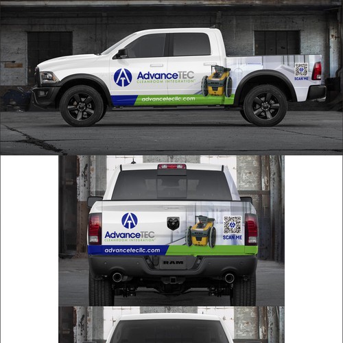 Design a Cutting-Edge, Classy Truck Wrap for AdvanceTEC – Highlighting Innovative Technology Design by dnite