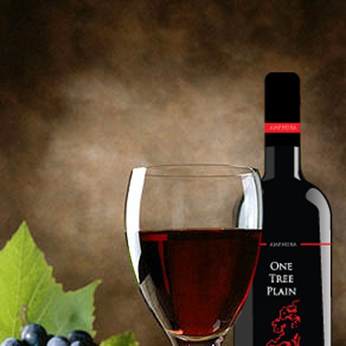 One Tree Plain wine label Design by nancy morell