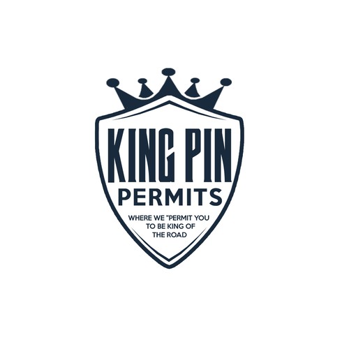 King Pin Permits needs a powerful logo to grab the attention of truck drivers Design by mixi_po