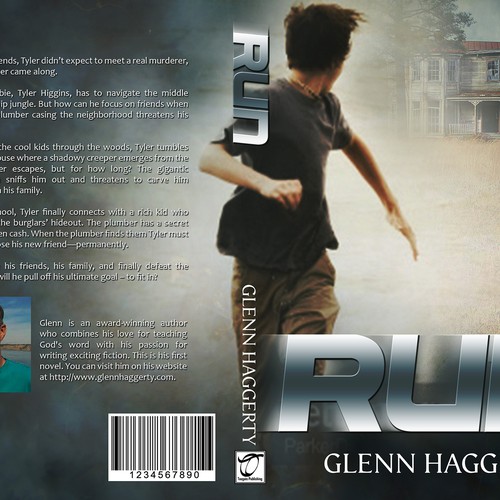 Create an awesome book cover for a middle-grade boys adventure story, Run! Design by Theother31