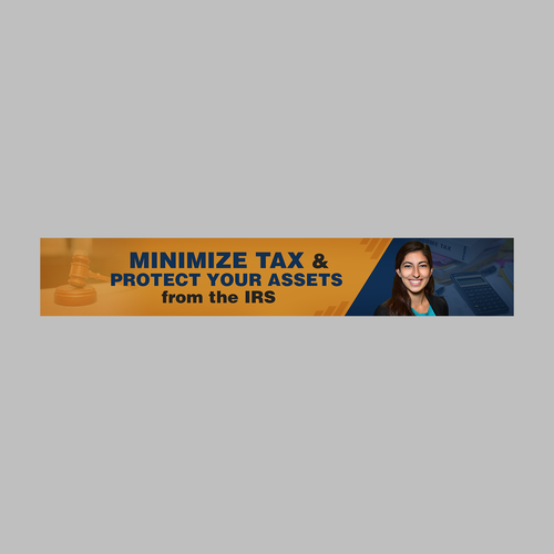 Simple and Professional Tax Law YouTube Banner Design by gldesigns