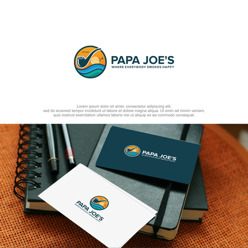 Papa Joe's – A new logo for retail store chain (smoke shops) Design by BALAKOSA std