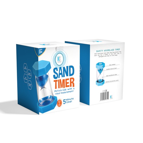 Product packaging for Sand-Timer Design by syakuro