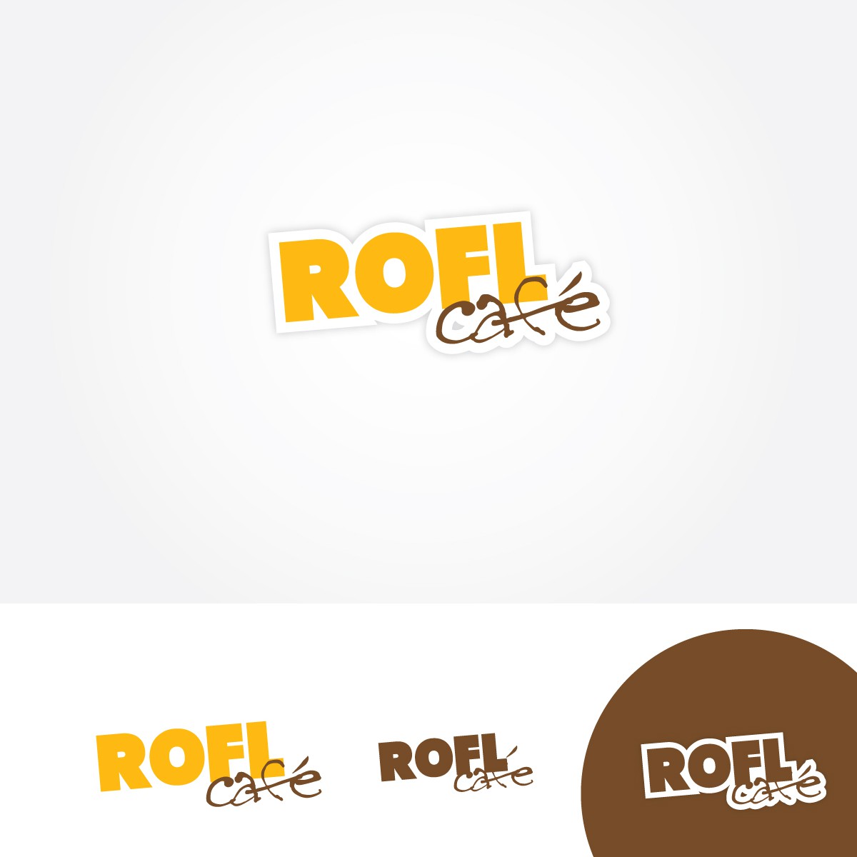 Roll logo with the title 'logo for ROFL CAFE'