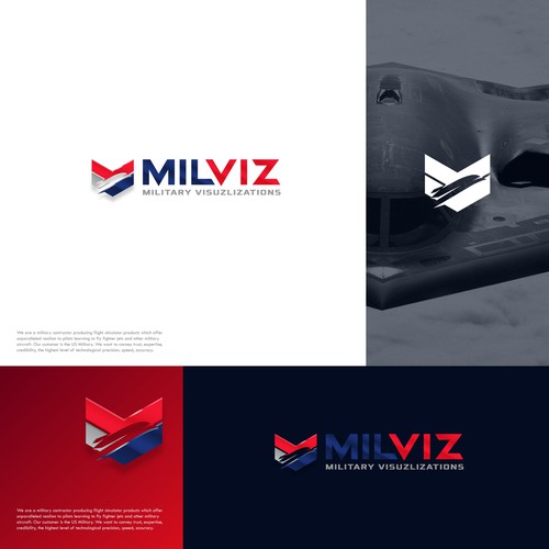 MILVIZ Logo - Producer of Military Flight Simulation Design by plyland