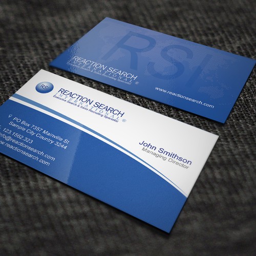 Design Create a new Business Card design for an Executive Search Company por conceptu