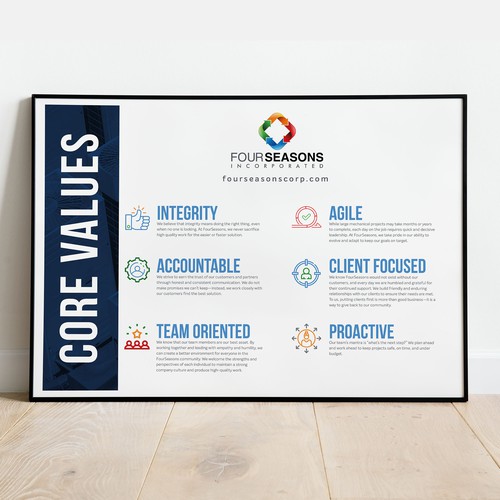 FourSeasons Core Values Campaign Design by Gecko Creatives