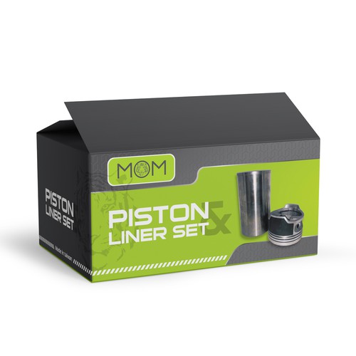 Automobile Piston and Liner Set Box Redesigning Product packaging contest