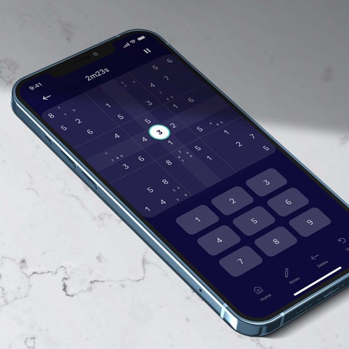 Elegant Sudoku game app design Design by ls.creative