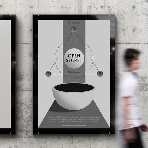 Design a poster for the documentary Open Secret Design by CreamCreative