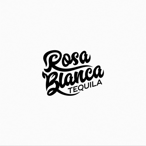 Tequila! A brand a logo that is made with LOVE for a new Tequila Company - ROSA BLANCA Design by George d