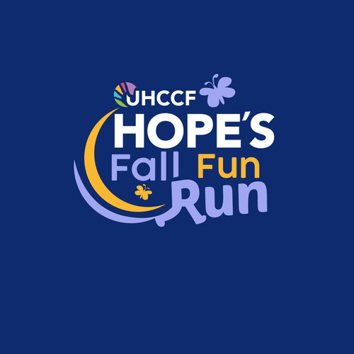 Fun logo for a Fall Themed 5K Run hosted by a charity Diseño de Owlman Creatives