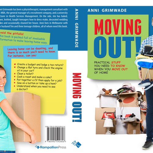 Design a fantastic cover for my book "Moving Out!" Design by A<>Z