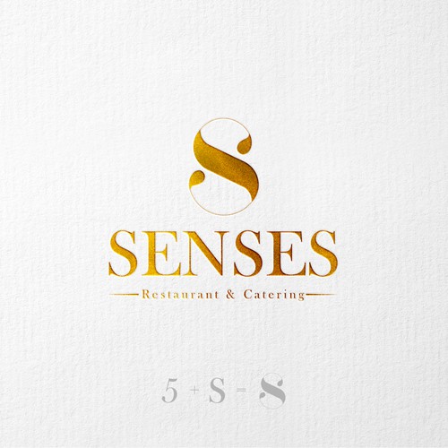 Restaurant logo to stimulate 5 senses Design by eduardodesign