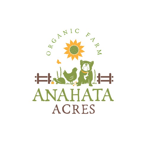 Organic Farm looking for a logo that represents the heart and soul of our land. Design by SanDzine