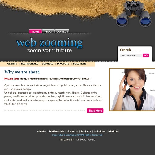1-3 Page Website Template Design von RTDS