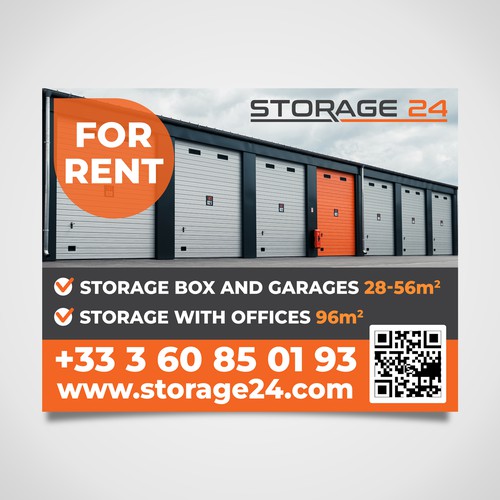 Creative banner design for a storage company Design by Why Design