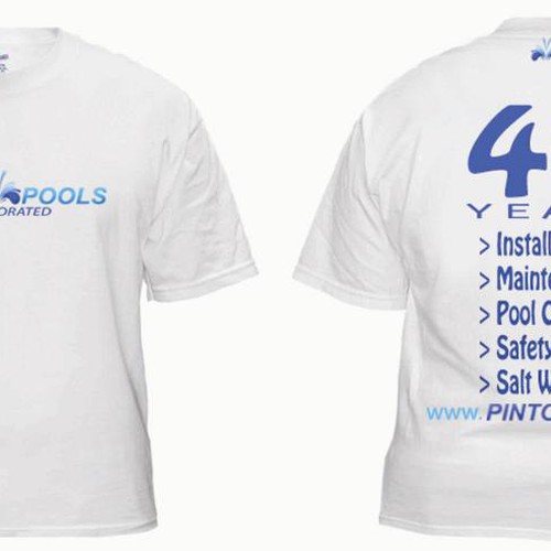 NEW Tshirt Design for swimming pool company Design by Choda