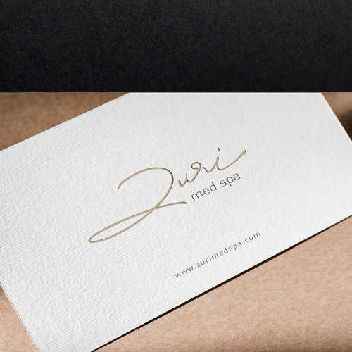Zuri Med Spa Logo Diseño de Julie Estelle