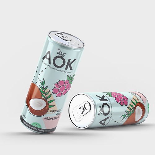 Flavoured sparkling water packaging design Design by Moi_Designers