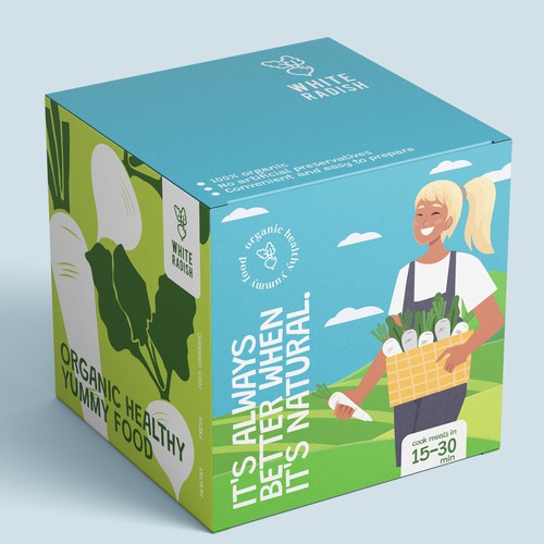 Design di WHITE RADISH-meal prep box di helios [AdiBaskhara]