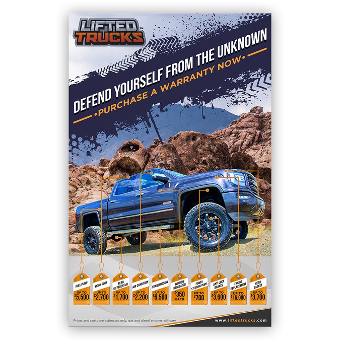Create The Latest & Greatest Used Truck Warranty Poster! Poster contest
