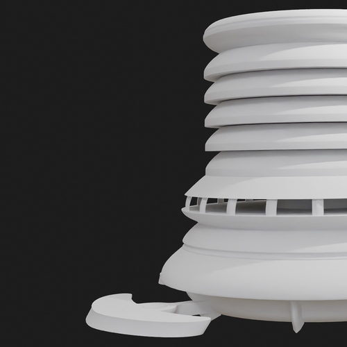 3-D rendering of an arcology Design by AKrender