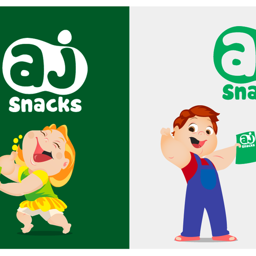 Create an Iconic Organic Kid's Snack Character Logo Design by Sukach