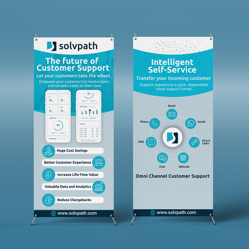 Self-Service Support Pop Up Banner Design by GD @rtist