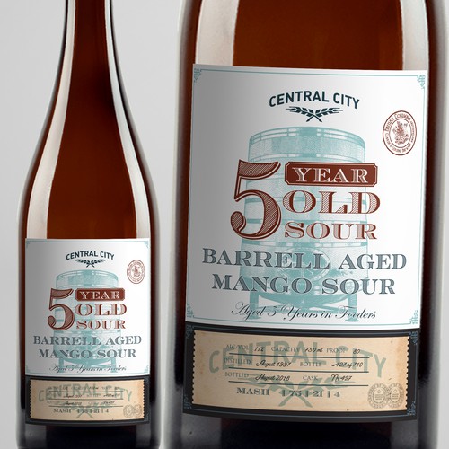 Premium Craft Sour Beer Label Design by Windmill Designer™
