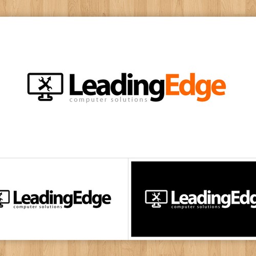 logo for Leading Edge Computer Solutions Design by thinktwelve