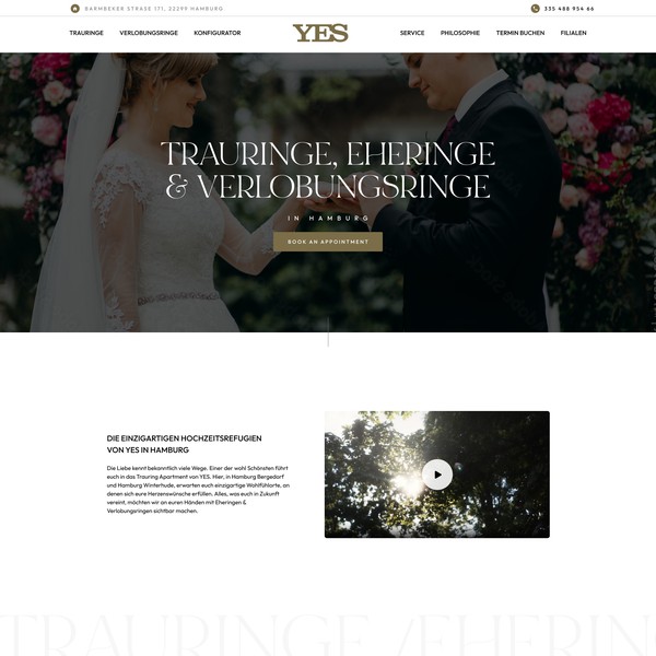 Wedding Rings Web Design