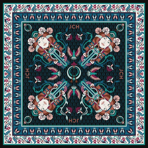 Design Pattern for silk scarf di rafapi