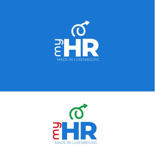 Create an awesome logo for myHR, the #1 HR Software in Luxembourg ! Design by M.I.Thomson