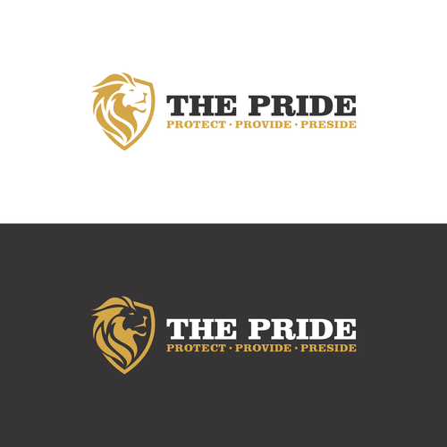 Logo for The Lion's Pride - Protect. Provide. Preside. Appeal to Men Design by moOks™