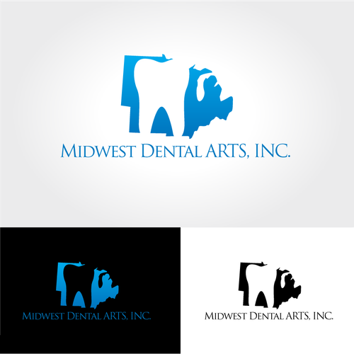 Create a logo for a cutting edge dental laboratory, Midwest Dental Arts, Inc. Design by gezwaters