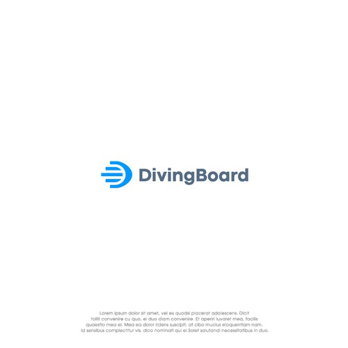 Trading App Logo "Diving Board" Design by oakbrand™