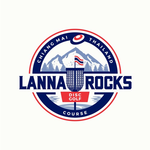 Logo Design for the gorgeous - Lanna Rocks Disc Golf Course - in Chiang Mai Thailand Design by Rozak Ifandi