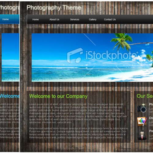 1-3 Page Website Template Design von TwitchDesign