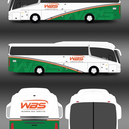 Charter Bus Graphics Incorporating Company Logo Competition Design von Kiky Rizki