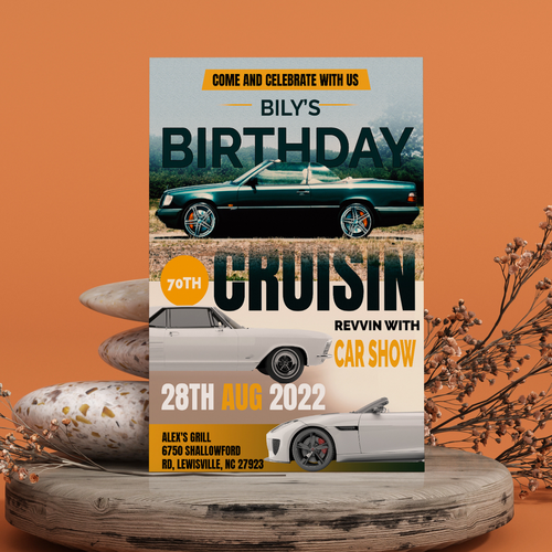Car Show Flyer Design by R A H E E M ツ
