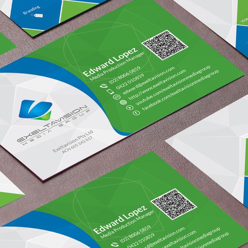 Business Card to represent THREE Service Divisions Design by Twin Ashek Masum