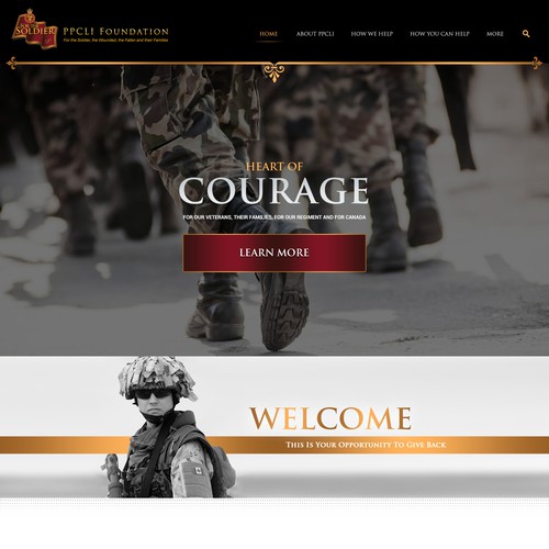 PPCLI Foundation website Design by Infinityデザイナー