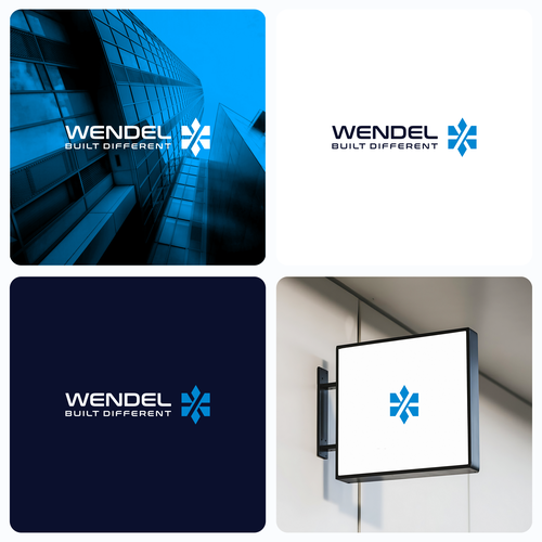 Luxury Logo Design for Wendel X — A Premium Construction Brand Built Different Design by Qasava™
