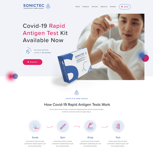 Web page design contest entry by anna.uxui