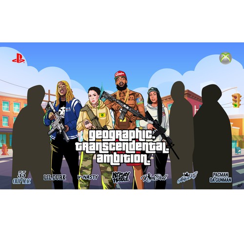 Graphic GTA Theme Illustration Needed Design by ben prideland_studio