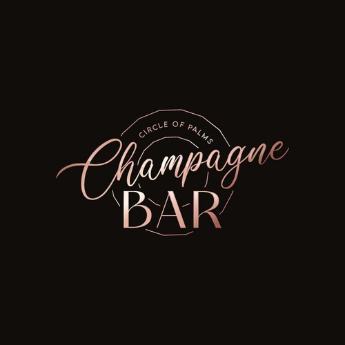 Luxury and modern Champagne Bar logo Design by TheLogo69